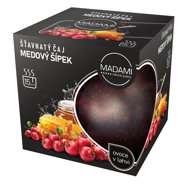 Šťavnatý čaj Šípka s medom 500g